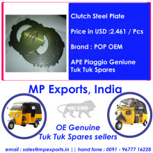 Ape 3 Wheeler Tuk Tuk Spares Clutch Steel Plate